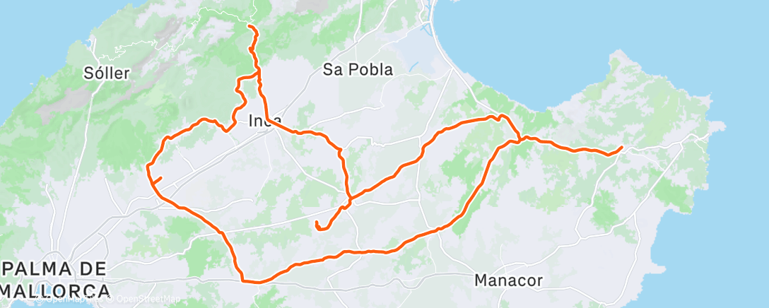 Map of the activity, Morning Ride