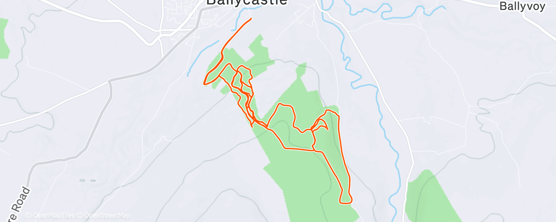 Map of the activity, Morning Ride