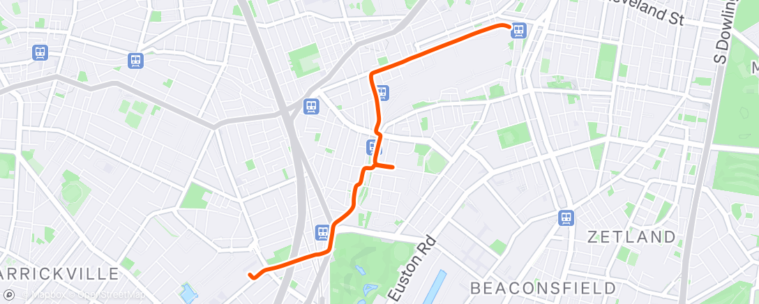 Map of the activity, Morning Ride