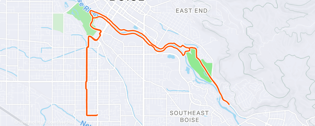 Map of the activity, Afternoon Ride