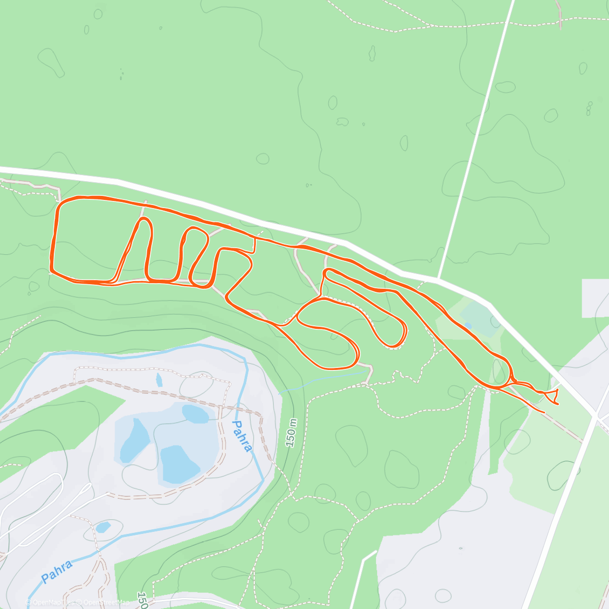 Map of the activity, Первый выезд на лыжах в сезоне