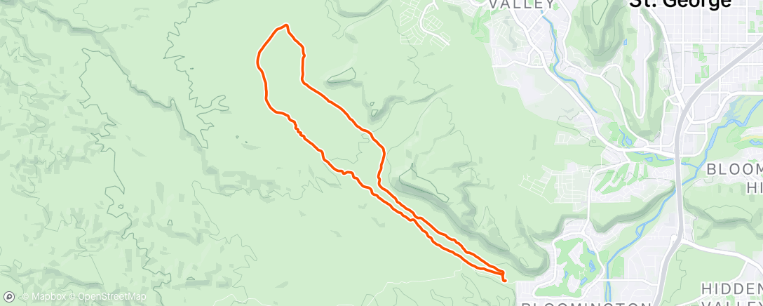 Map of the activity, He told me to have fun on the downhill so I did😃