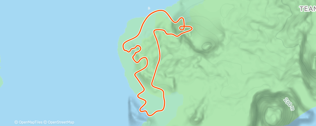 Map of the activity, Zwift - Two Bridges Loop in Watopia