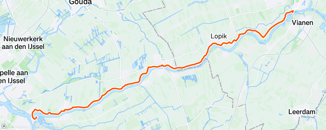 Map of the activity, Afternoon Ride