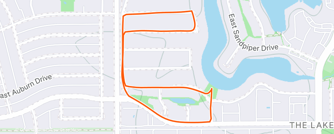Map of the activity, Morning Walk