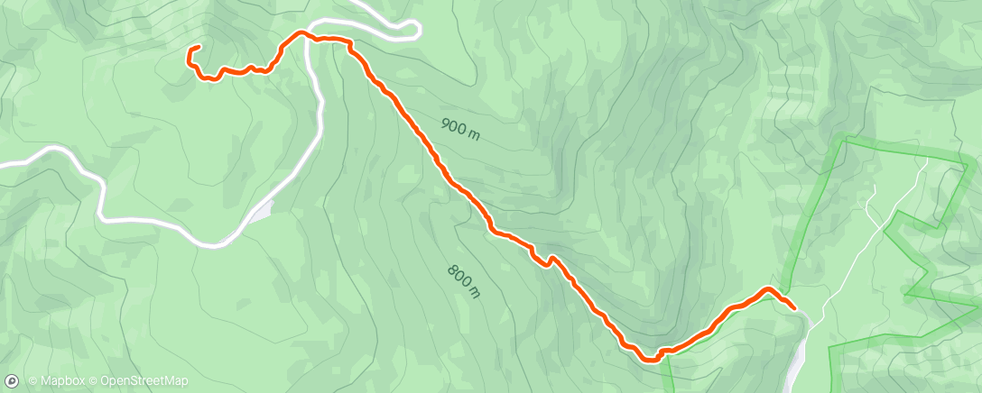 Map of the activity, Morning Hike