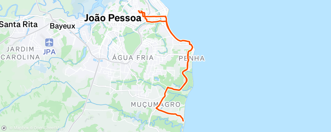 Map of the activity, Morning Ride