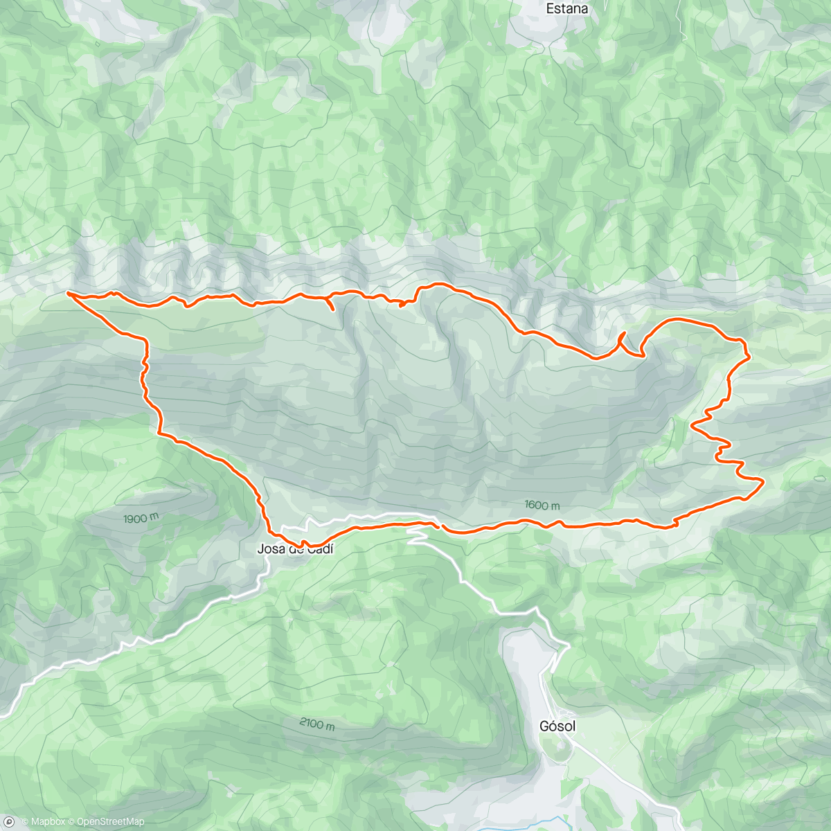 Map of the activity, Cims del Cadí