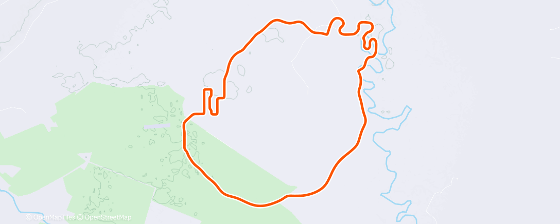 Map of the activity, 5x4'VO2max