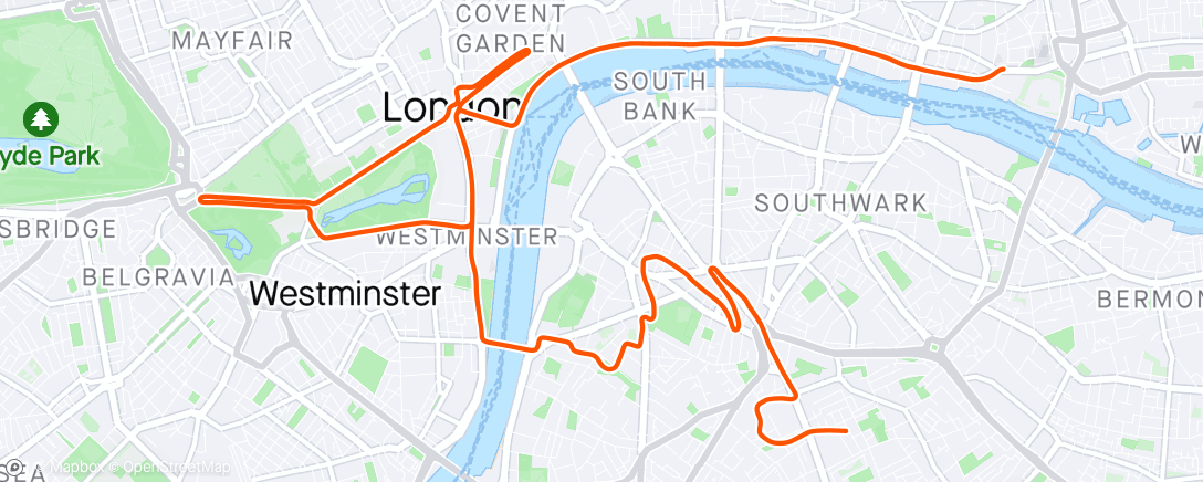 Map of the activity, Zwift - 45min Riders Choice in London