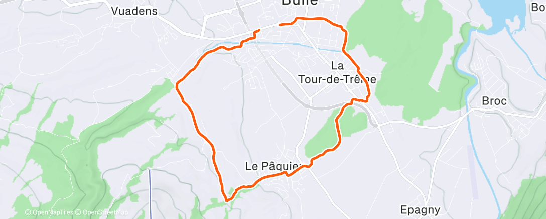 Карта физической активности (Afternoon Run)