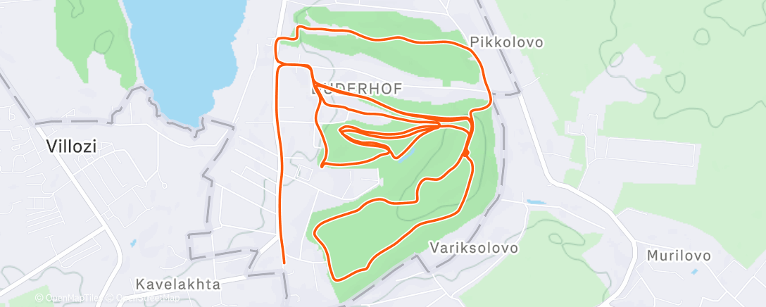 Карта физической активности (Morning Trail Run)