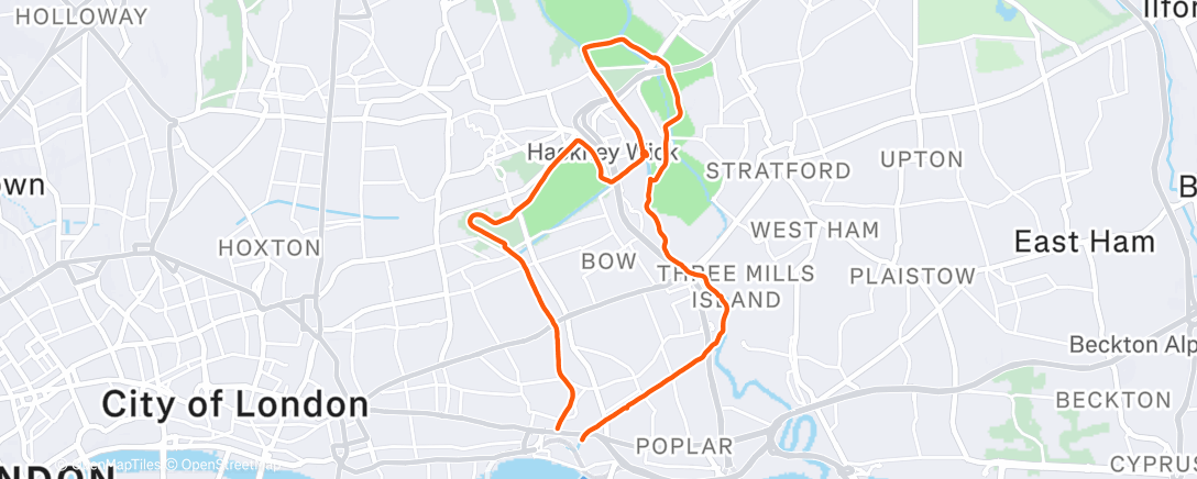 Map of the activity, Marathon Builder