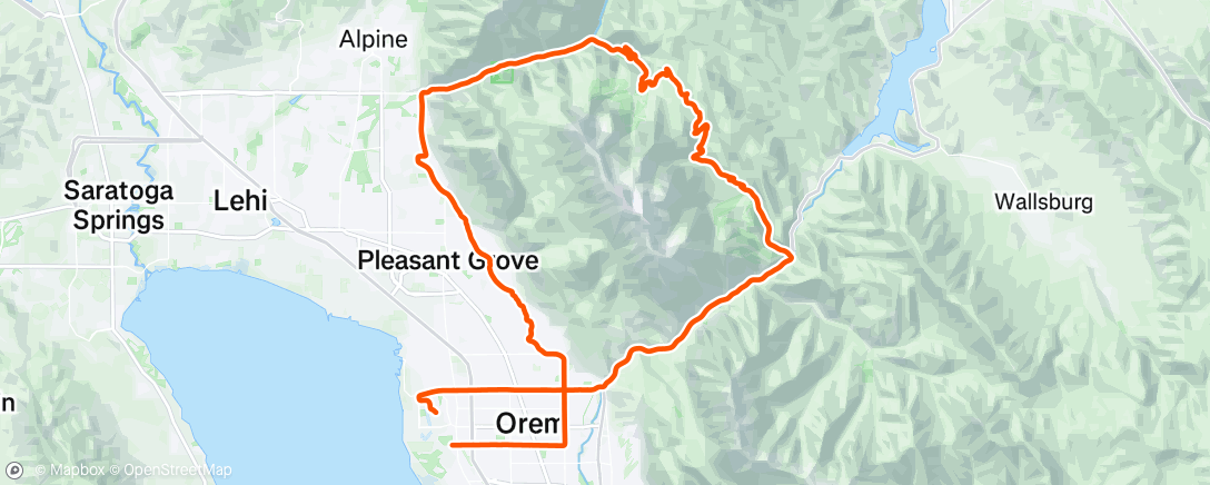 Map of the activity, Morning Ride