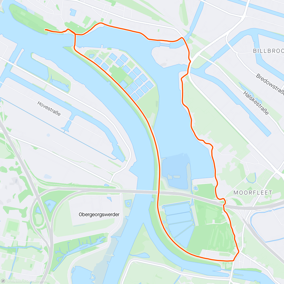 Map of the activity, Puma Run Your City Hamburg