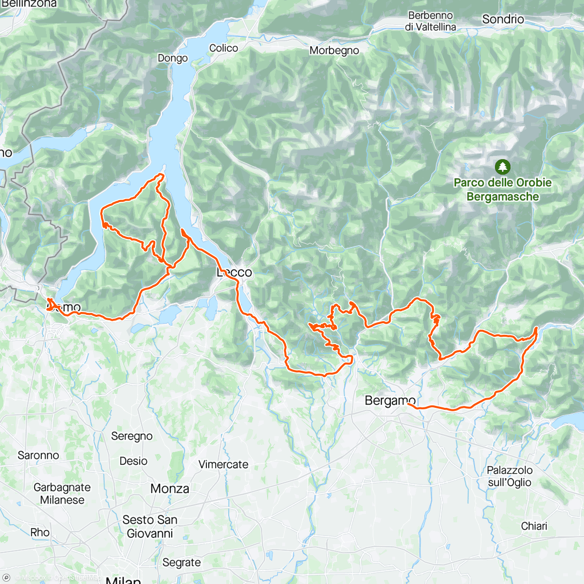 Map of the activity, Il Lombardia 🇮🇹 🍂🏆