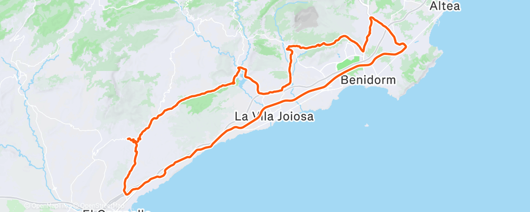 Map of the activity, Morning Ride