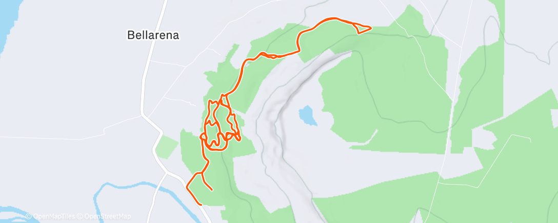 Map of the activity, Afternoon Ride