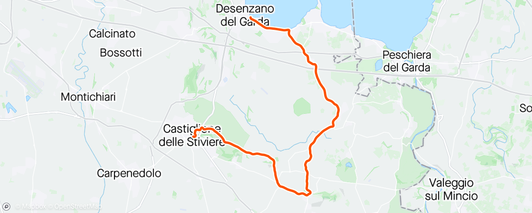 Map of the activity, Giro - Stage 14