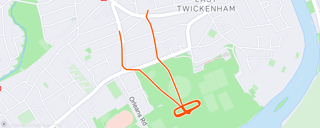 Map of the activity, Morning Run