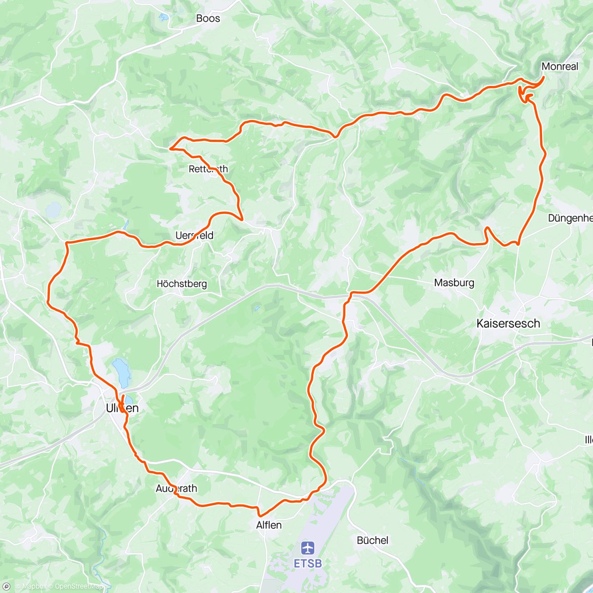 Map of the activity, Eifel rit 1 🇩🇪