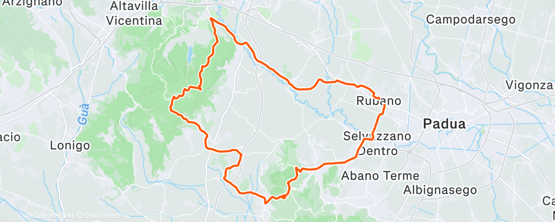 Карта физической активности (Pedalata mattutina)