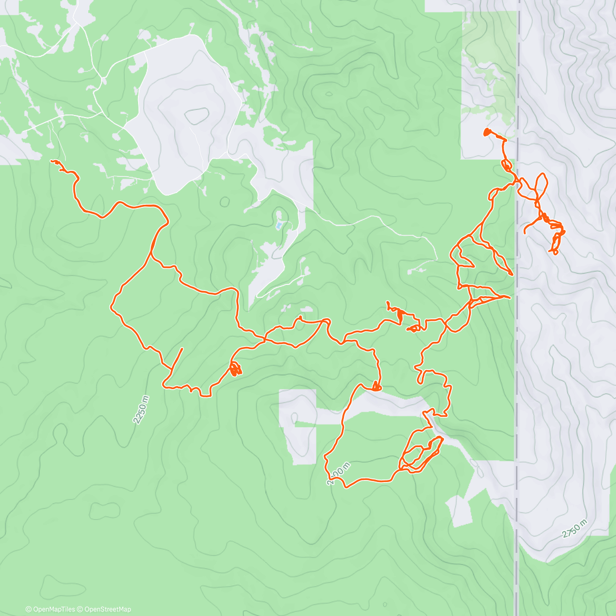 Map of the activity, Sledding 🛷