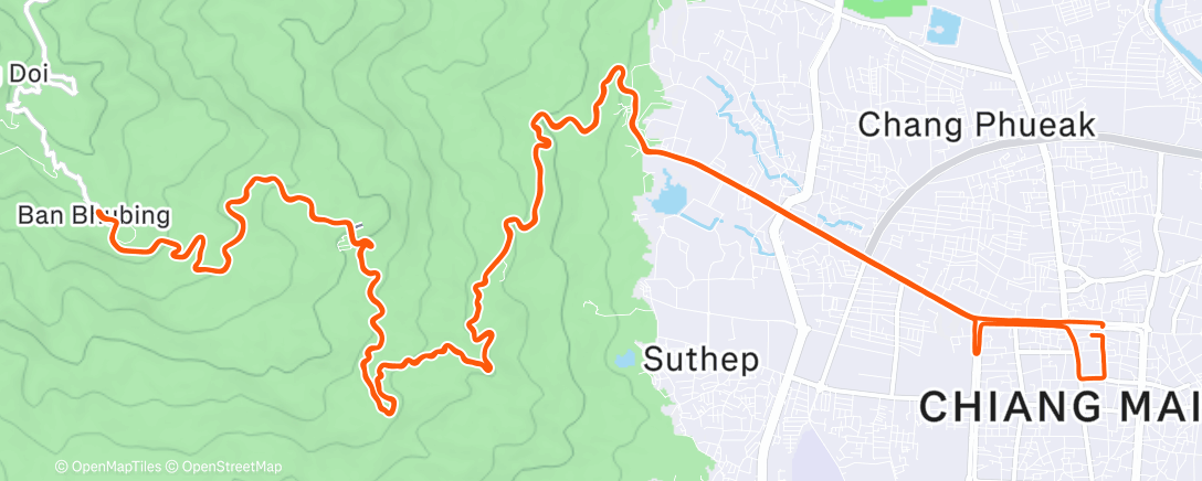 Map of the activity, Afternoon Ride