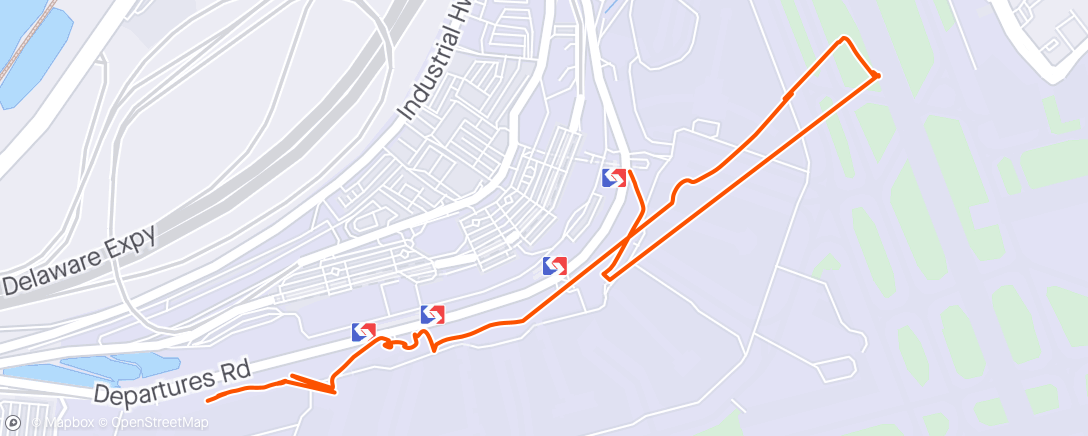 Map of the activity, Airport Walk