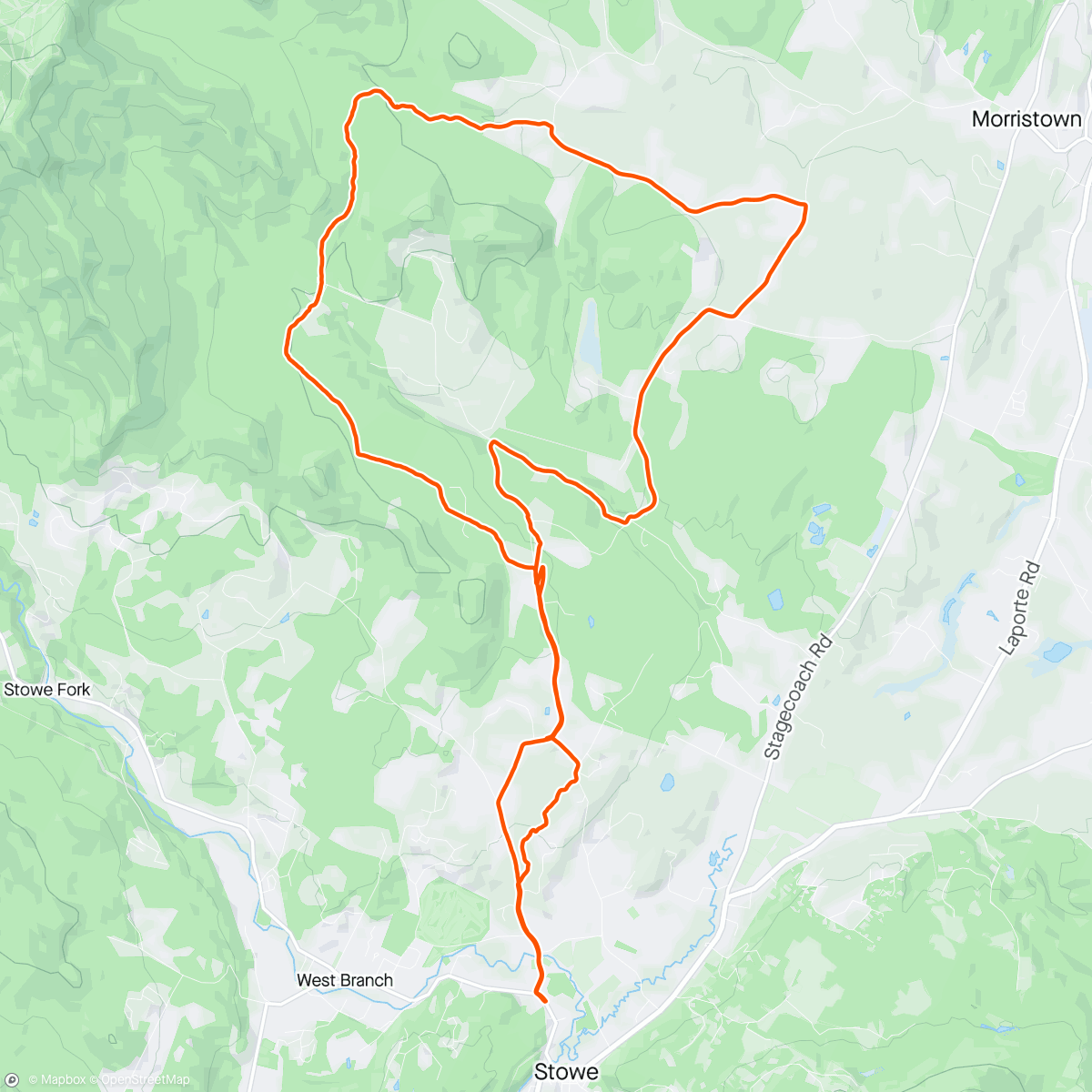 Map of the activity, Shop ride