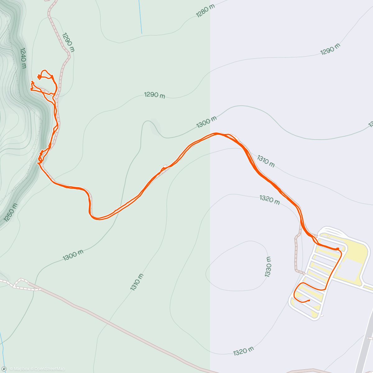 Map of the activity, Horseshoe Ben