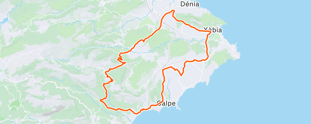 Map of the activity, Morning Ride