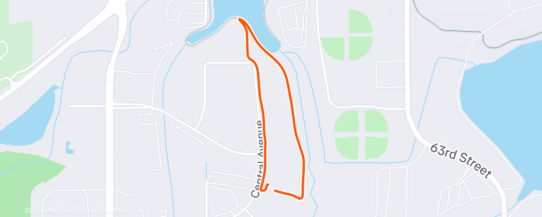 Map of the activity, Afternoon Walk