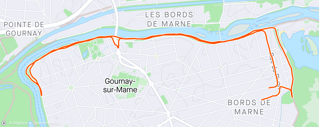 Map of the activity, Marche en soirée, ça caille 🥶