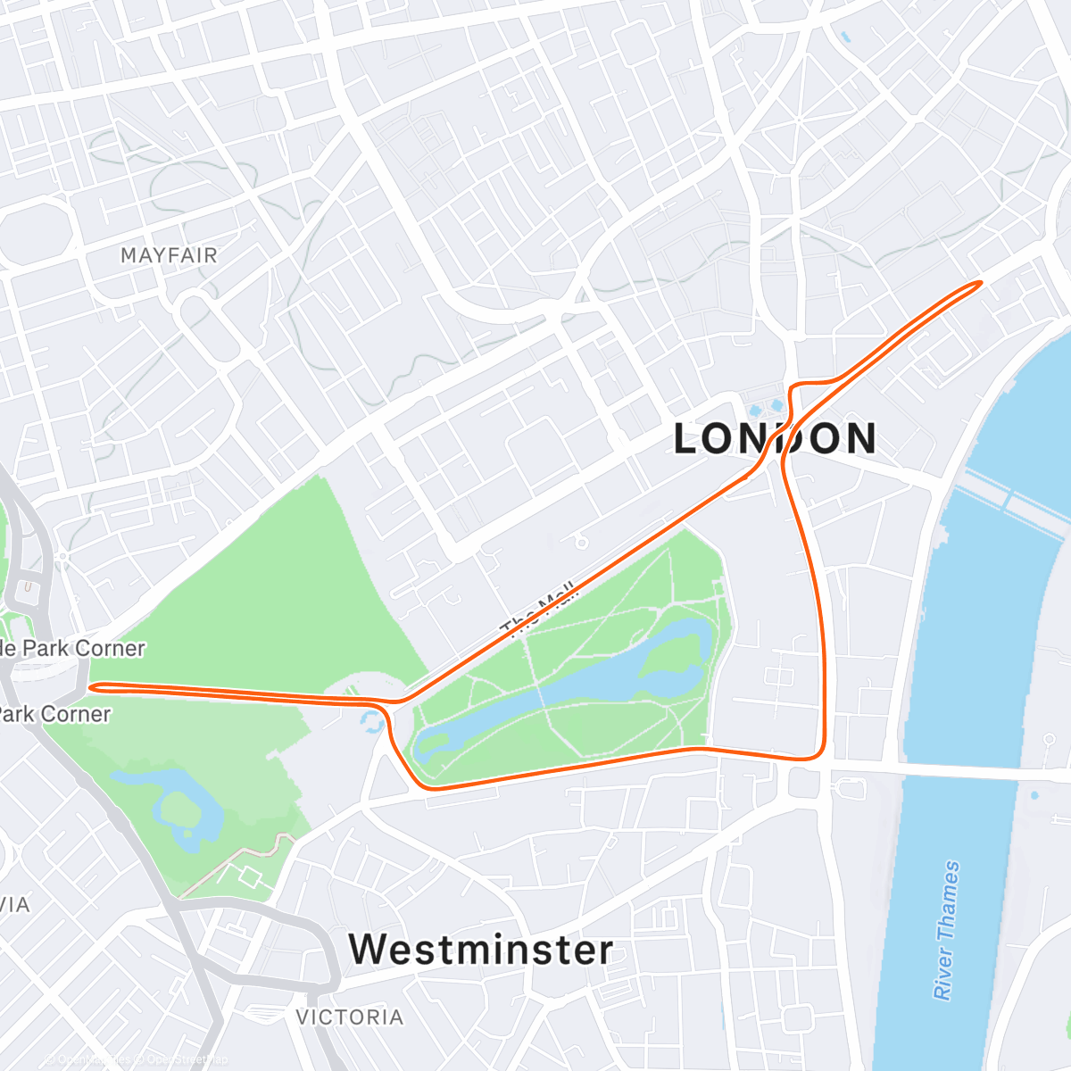 Map of the activity, Zwift - Endurance #1 on Classique in London