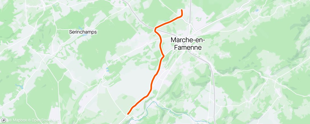 Map of the activity, Lotto Famenne Ardenne Classic