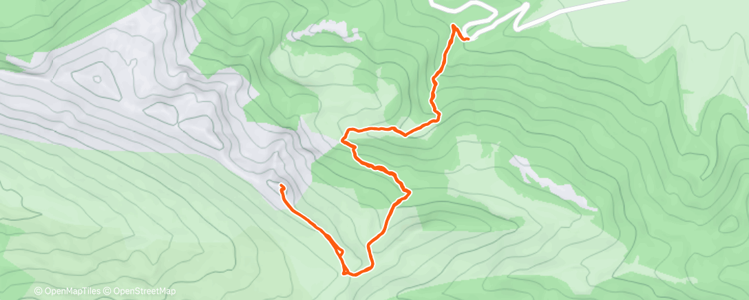 Map of the activity, Lunch Run