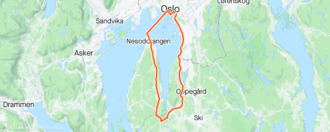 Map of the activity, Bunnefjorden