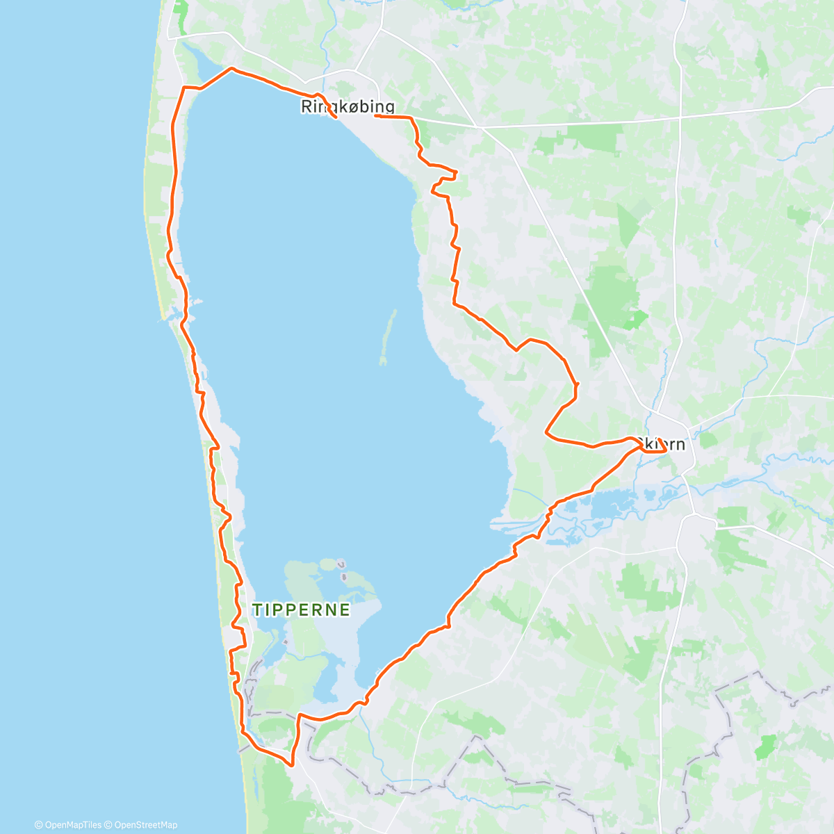 Map of the activity, Det gik sku ikk som planlagt (15 m/s vind)