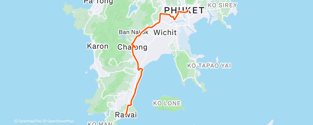 Map of the activity, Morning Run