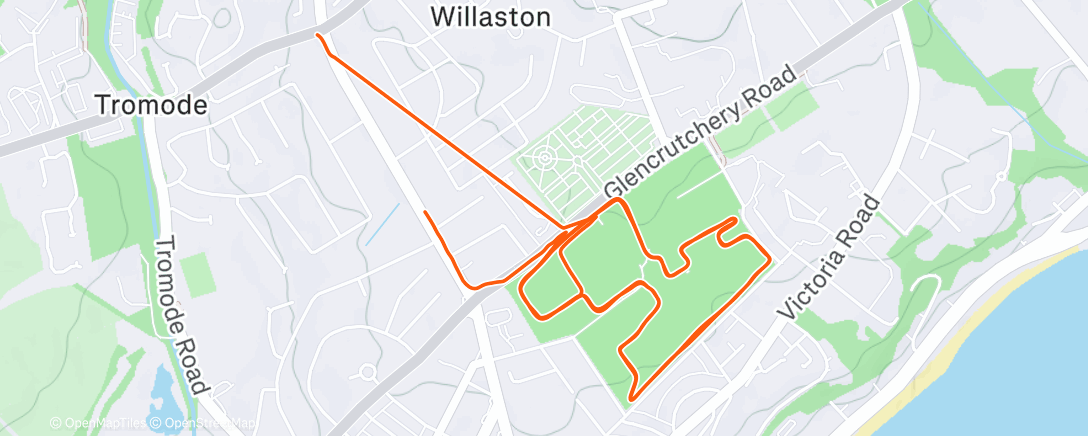 Map of the activity, Christmas Park Run 🤶🏻