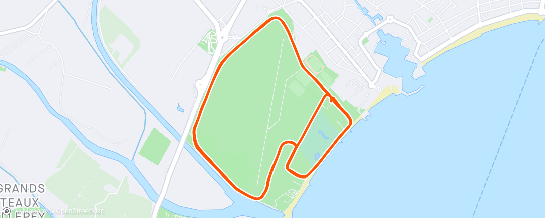 Map of the activity, fartlek 5x 45/45 5x1/45 5x30/30 5x20/20 r2'