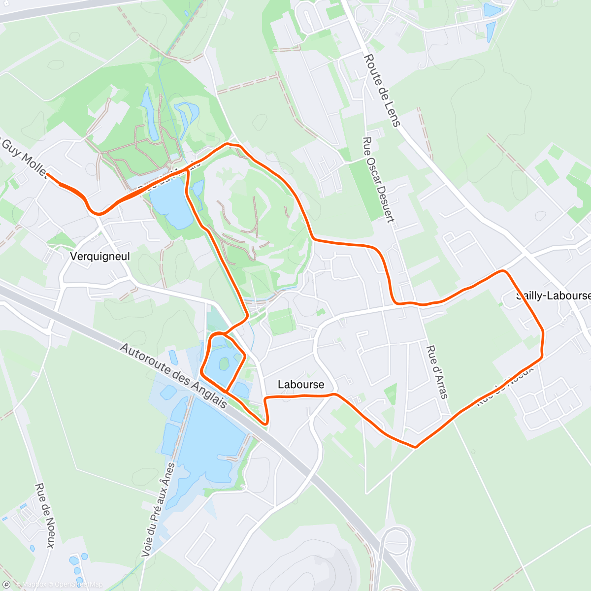 Map of the activity, Petit run pour booster ma voisine🥰👏👏