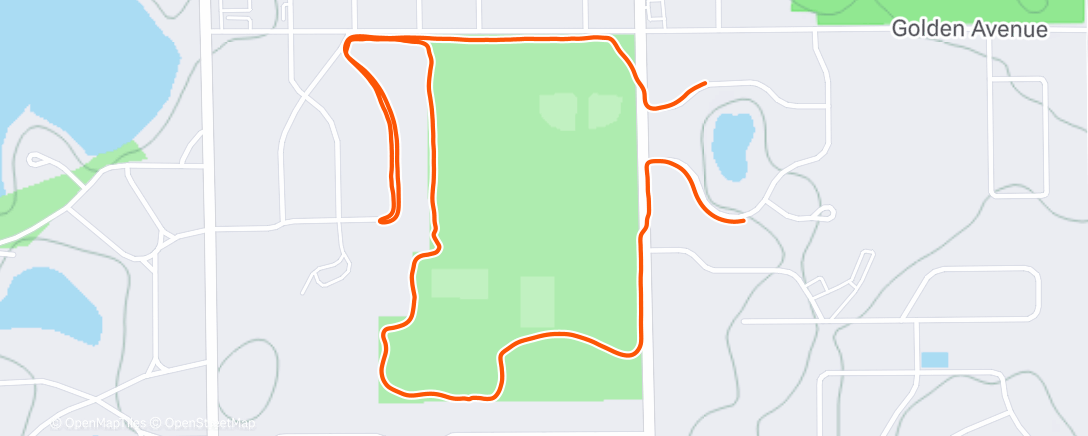 Карта физической активности (Afternoon Run)