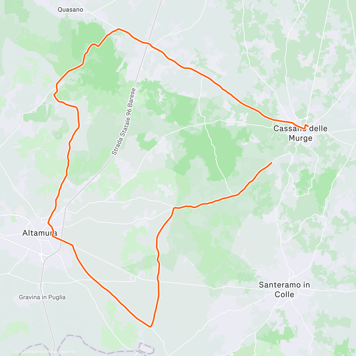 Карта физической активности (Pedalata mattutina)