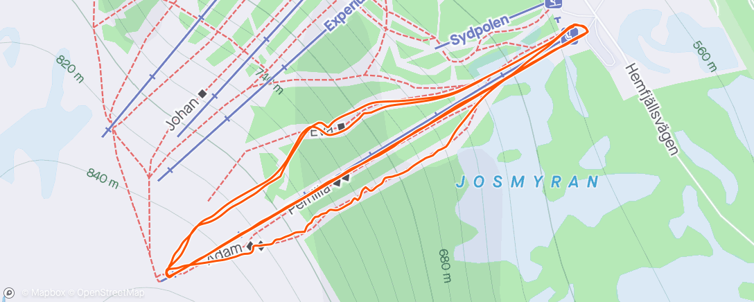 Map of the activity, Morgonpuder