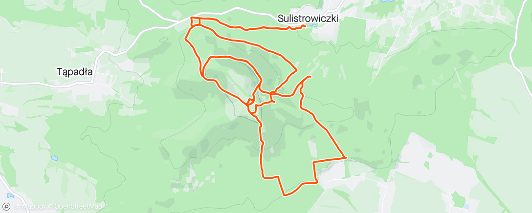 Map of the activity, Enduro grzybiarz