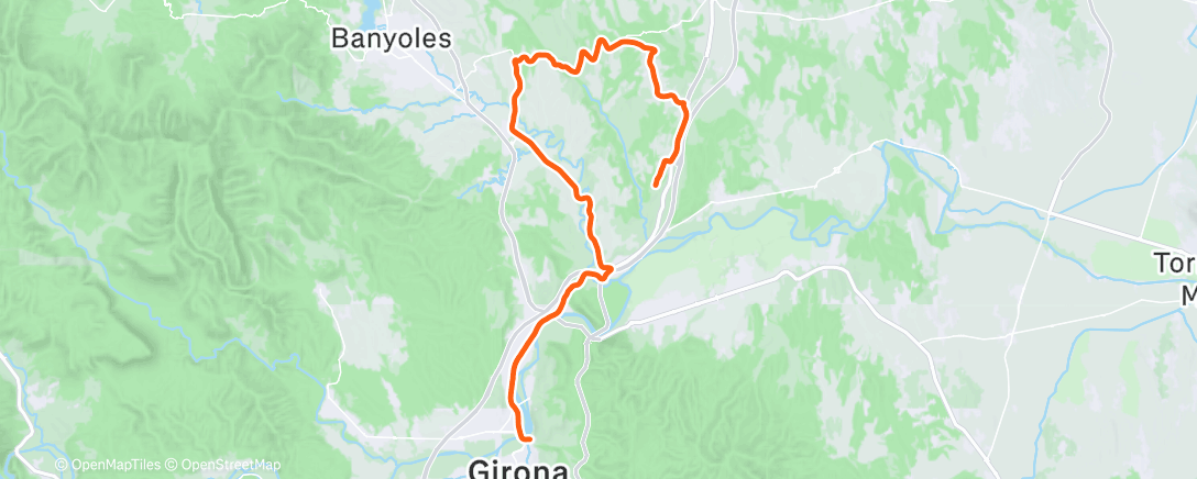 Map of the activity, Morning Ride