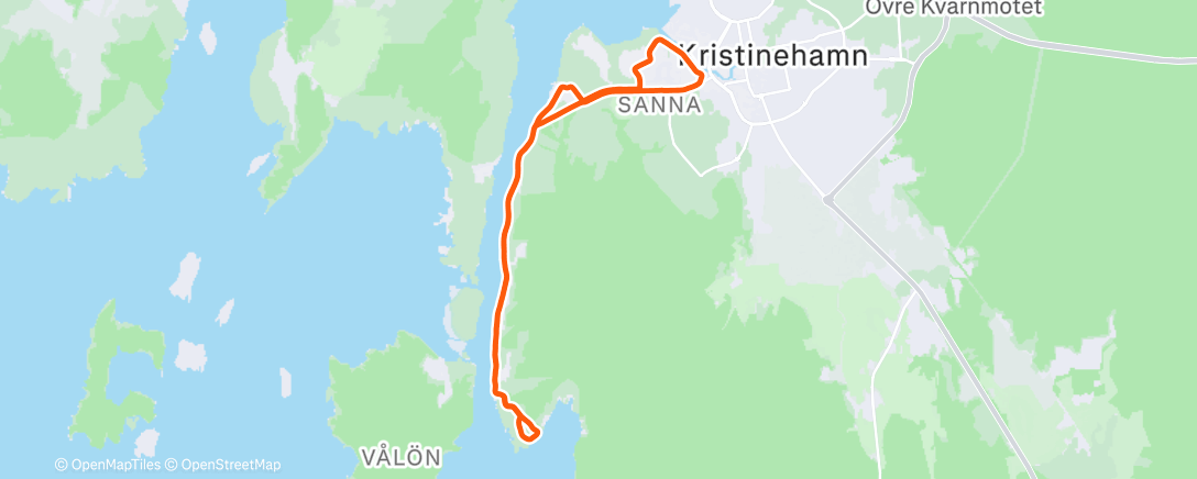 Map of the activity, Måndagsmilen