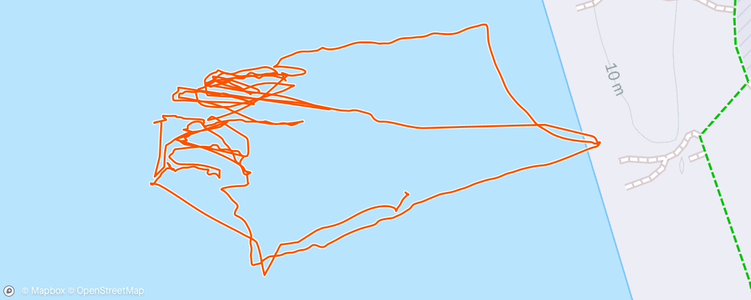 Map of the activity, Lunch Surfing
